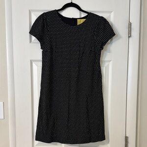 Maeve Black & White Dot Mini Dress, Small